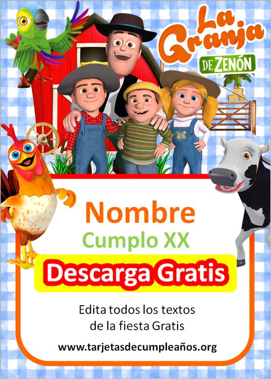 invitación de la granja de zenón para editar fondo celeste