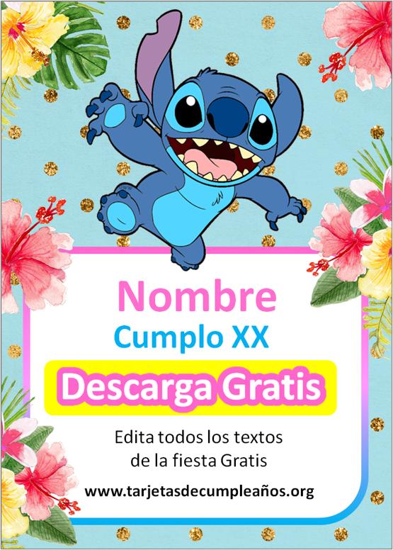 invitación de stitch para editar gratis